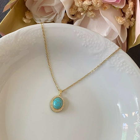 Collier pierre de turquoise