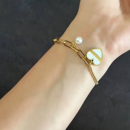 Gourmette Resine blanc