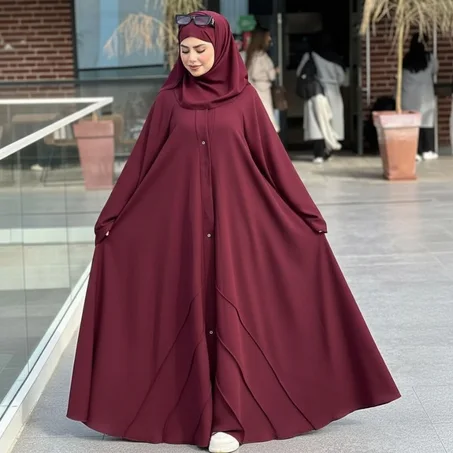 🌙 عباية كلوش لرمضان والعيد 🌙 تميّزي بالأناقة المنفردة ✨ ومعها شال هدية 🎁 عرض محدود ما يتفوتش