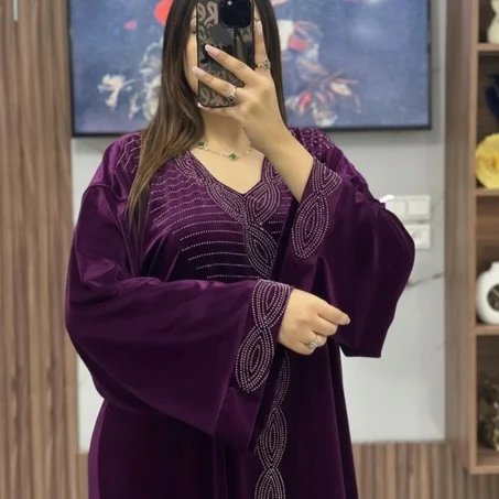 مخوار موبرة بتصميم فاخر يجمع بين الأناقة والراحة👑باش تكوني متميزة في رمضان والعيد🌙