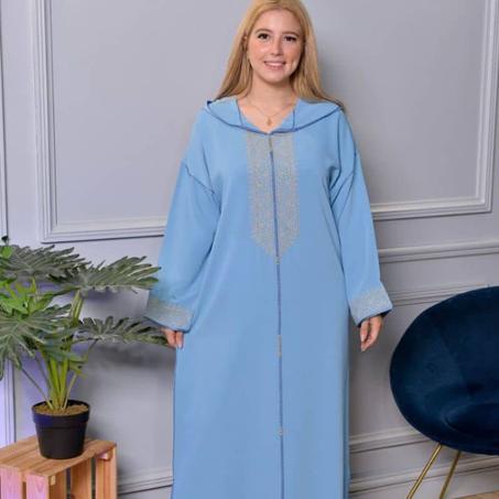 تخفيض خاص خلال24 ساعة💥 جلابة كريب دسوا…خدمة المعلم باليد بالبرشمان  فخامة الأناقة في إطلالة وحدة