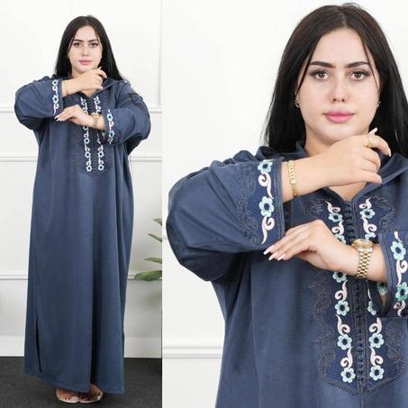 🥳تخفيض خاص كوني نجمة🤩هذا الشتاء بإطلالة أنيقة ودافئة😍 جلابة شتوية ثوب سخون  عالي الجودة سارعو بالطلب👇🏻قبل نفاذ الكمية⏳(صور غيال)