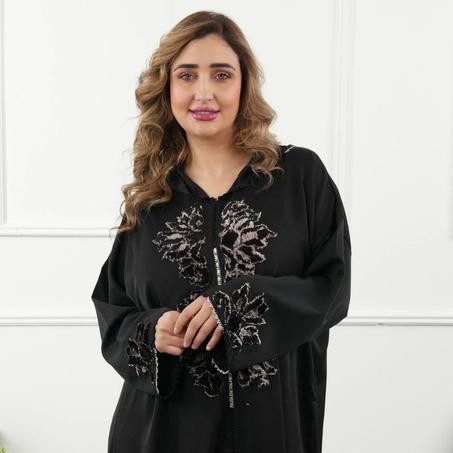 تخفيض خاص خلال 12H💥 لعشاق الأناقة والفخامة  جلابة مخزنية بالراندة وطرزة الإبرة الشرقية باليد متقونة، تصميم خفيف، أنيق، وكيوالم كل مناسباتك🥳