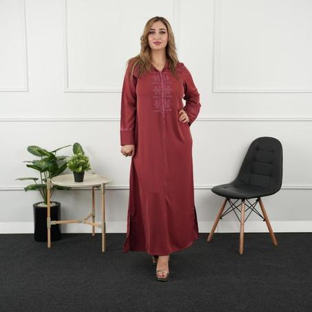 عرض خاص هذة الأسبوع🥳 إستفيدي الان من تخفيض خاص  في جلابة  كريب حرير 100% الفاخرة، مصممة خصيصًا لعشاق الأناقة والشياكة😍 باش توصلك قبل العيد🌙  وتفرحي بيها، خاصك تطلبي اليوم قبل ما تسالا الكمية⏳