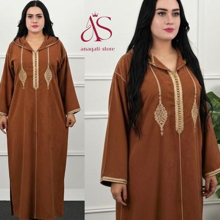 🥳تخفيض خاص كوني نجمة🤩هذا الشتاء بإطلالة أنيقة ودافئة😍 جلابة شتوية ثوب سخون  عالي الجودة سارعو بالطلب👇🏻قبل نفاذ الكمية⏳(صور غيال)