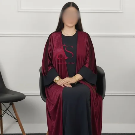 🔥عرض خاص لمدة 3 أيام فقط 🔥وخليك ديما مختلفة ومميزة  مع عباية 2 بياس  👑 + هديتك ثمن مميز 💝 فرصة محدودة، كوني نجمة العيد 🌙⏳ الكمية محدودة⏳