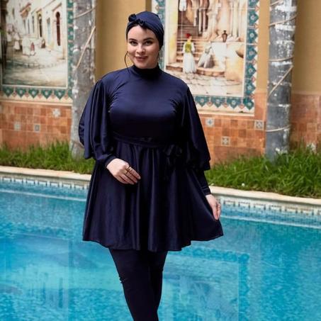 بوركيني  3 قطع  ستايل أنيق وعصري 🎀