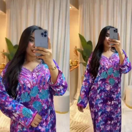 مخوار موديل خليجي 👑إطلالة راقية بتفاصيل أنيقة ولمسة خليجية ساحرة تناسب العيد والمناسبات 💖🏃‍♂سارعي بالطلب👇🏻 قبل انتهاء العرض و نفاذ الكمية
