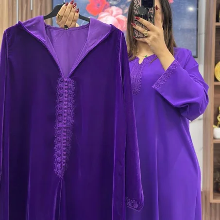 🥳تخفيض خاص 🔥  همزة ما تتفلتش🌟 جلابة2بياس للعيد ورمضان🌙… أناقة تليق بذوقك 👑 تألقي بإطلالة راقية تجمع بين الفخامة والراحة سارعو بالطلب👇🏻قبل نفاذ الكمية⏳