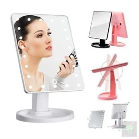 SO CHIC مرآة المكياج المضيئة المحمولة والمنقولة وخفيفة الوزن