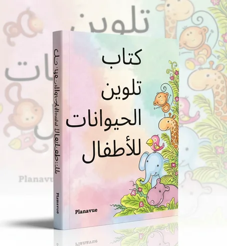 كتاب تلوين الحيوانات للأطفال