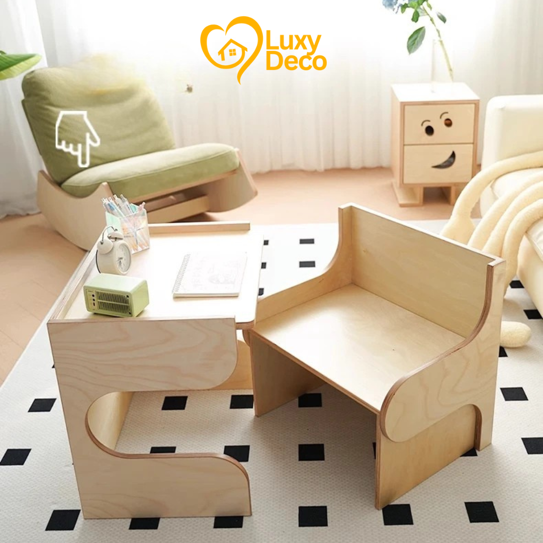 Bureau Enfant 2 en 1 – Ergonomique, Pratique et Ludique
