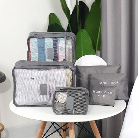 مجموعة حقائب تنظيم السفر المثالية من 6 قطع