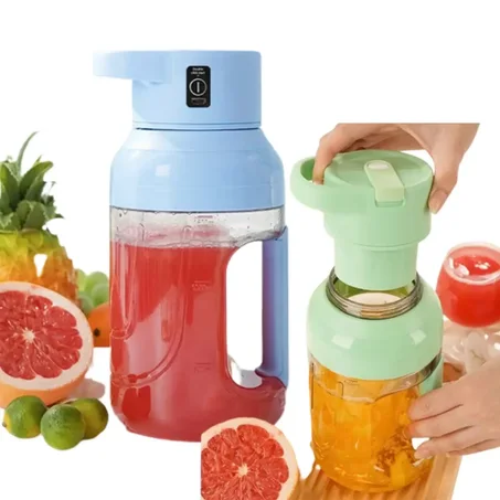 Mixeur Portable et Rechargeable 1,5 L + Gourde smoothies et Guide des recettes OFFERTS