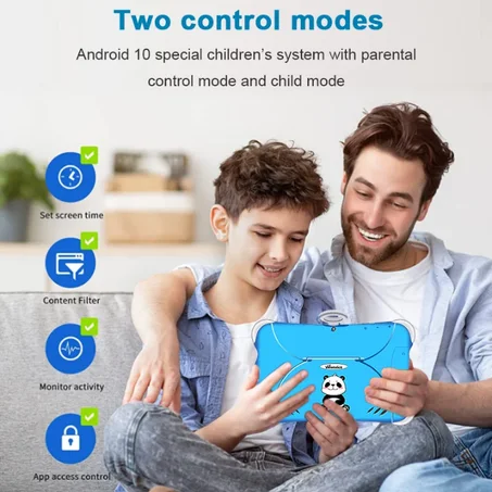 Tablette Éducative pour Enfants (4G, Double SIM et Logiciels d'apprentissage) +1 Montre OFFERTE
