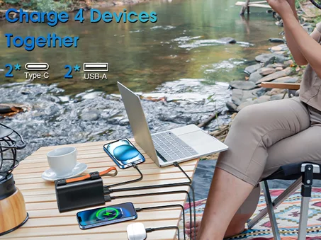 POWERBANK FAST CHARGER 50.000mAh avec Torche intégrée +1 Support-téléphone OFFERT