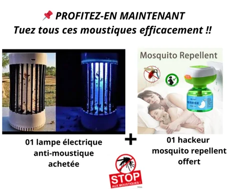 LAMPES ÉLECTRIQUES ANTI-MOUSTIQUES, ANTI-CAFARDS ET ANTI-MOUCHES (MOSQUITO KILLER LAMPS) 🔥🦟🪰🔥 +  01  INSECTICIDE ANTI -CAFARDS, SOURIS, MILLE-PATTES