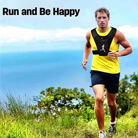 سترة الجري الرياضية مع حامل هاتف