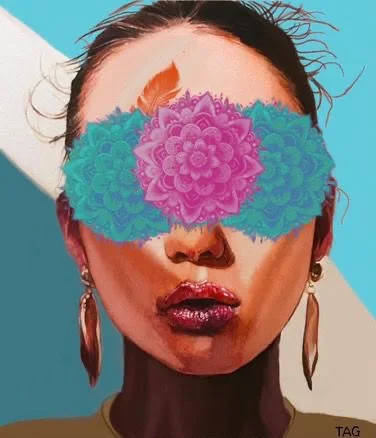 Floral Veil-طرحة مزينة بالزهور