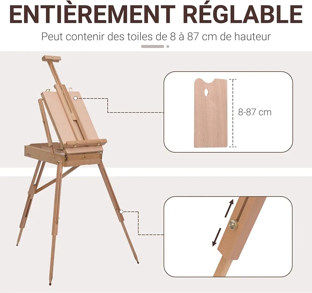 chevalet en valise