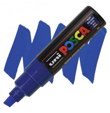 marqueur peinture Posca PCM-8k MOP'R bleu.
