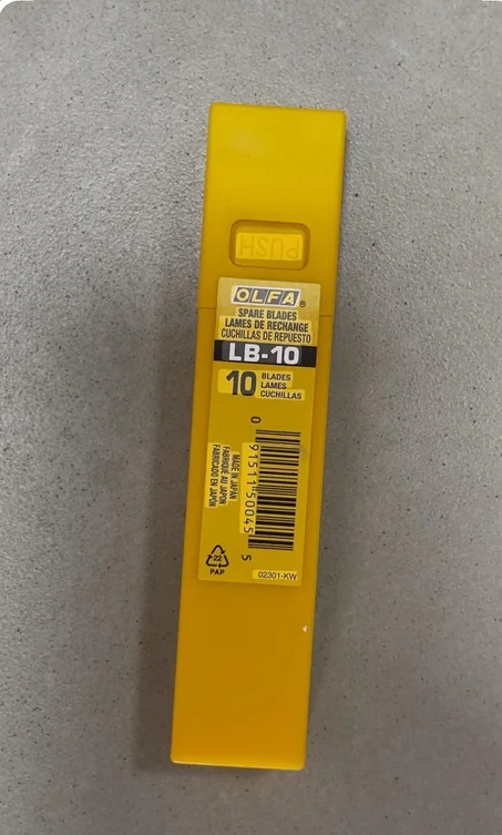 lames de rechange robustes Olfa LB-10 de 18 mm