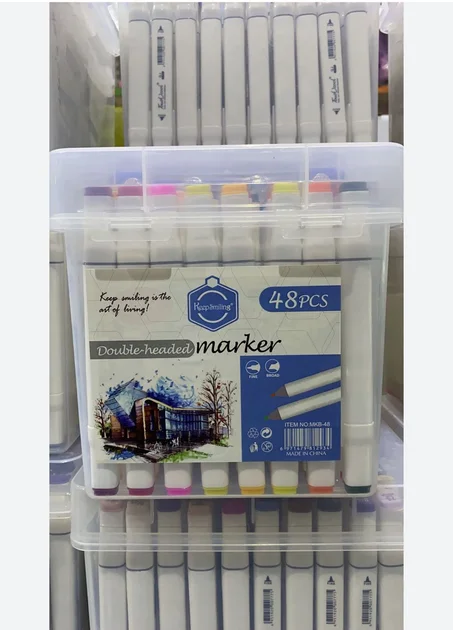 ensemble de 24,36,48,60,80 et 120 marqueurs double-pointe Keep Smiling