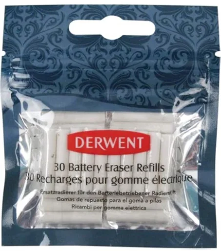 paquet de recharges pour gomme électrique Derwent 30 recharges