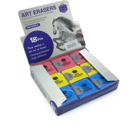 gommes à malaxer, emballés individuellement.