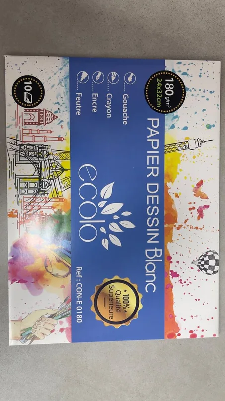 pochette 10 feuille ECOLO  24/32 180g