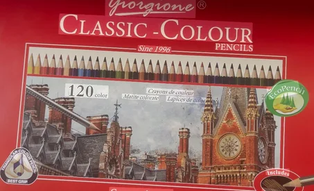120 crayons de couleur classiques Giorgione.