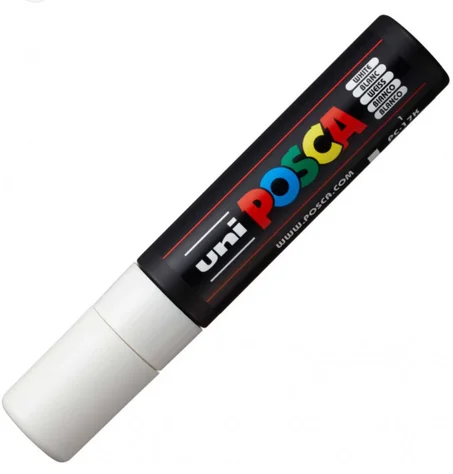 marqueur peinture Posca PC-17K blan d'Uni-ball.