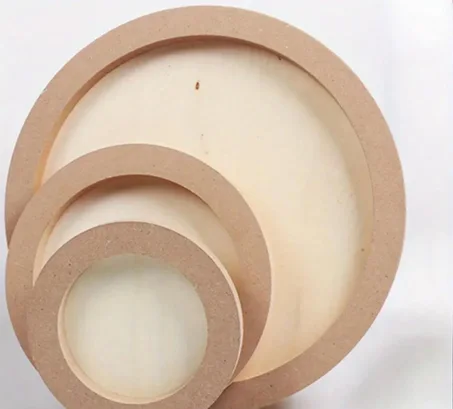 Cercles en bois MDF avec bague de finition — Tableaux ronds à décorer