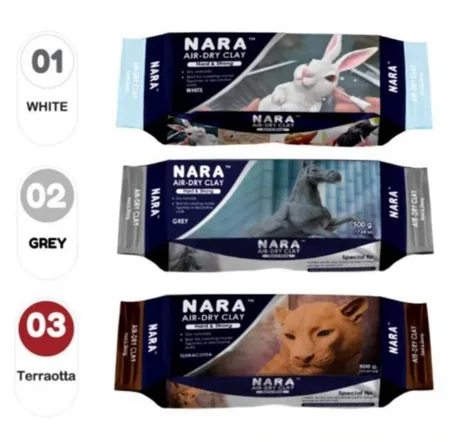 pâte à modeler à séchage à l'air de la marque NARA.