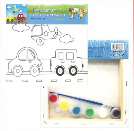 kit de peinture sur toile pour enfants Keep Smiling