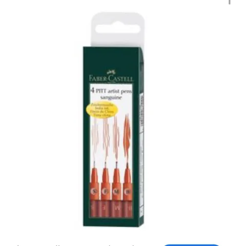 4 feutres Pitt Artist Pens de Faber-Castell,