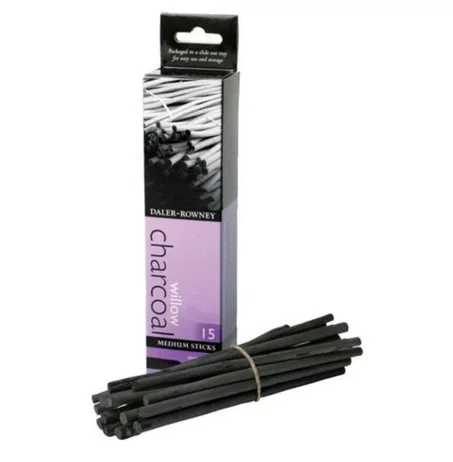 boîte de fusains de saule Daler-Rowney  15 bâtonnets