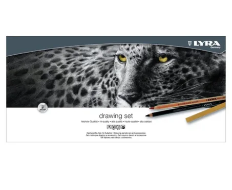 coffret en bois Lyra Rembrandt Sketching Set de 47 pièces