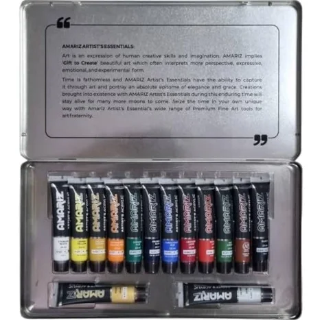 ensemble de14 couleurs acryliques 20ml pour artistes Doms Amariz.