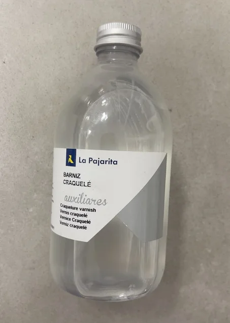 vernis craquelé de la marque La Pajarita.  500ml