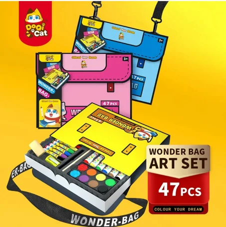 ensemble d'art Wonder Bag Colour Your Dream de 47 pièces.