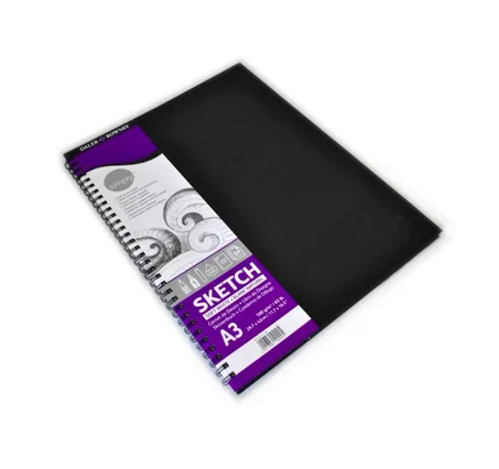 bloc de dessin A3 Daler-Rowney Simply contient 54 feuilles de papier blanc naturel de 100 g/m².