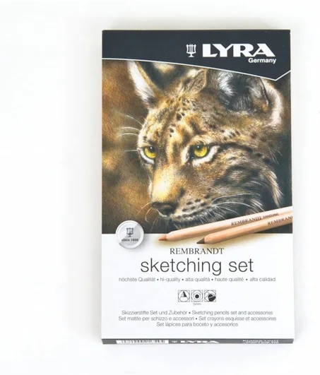 coffret à croquis Lyra Rembrandt de 11 pièces.