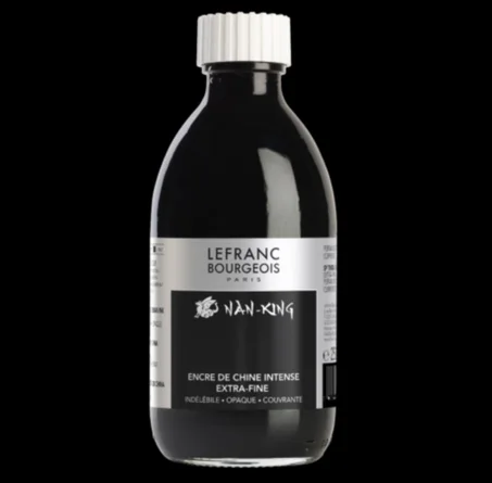 flacon d'Encre de Chine Nan-King de Lefranc Bourgeois