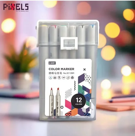 12 et 24  marqueurs à base d'alcool est le modèle STA 3212BR,