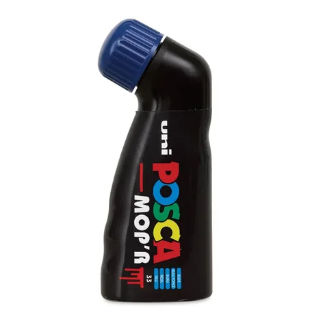 marqueurs de peinture Posca MOP'R PCM-22 bleu foncé.