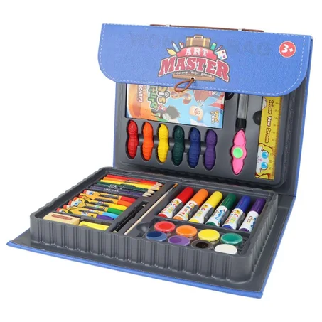 ensemble de fournitures d'art portable, probablement de la marque Mobee