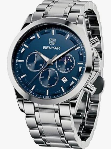 ساعة يد كرونوغراف رياضية مقاومة للماء للرجال