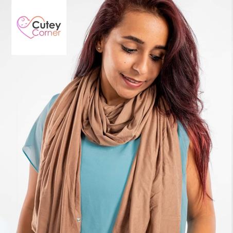 ساتر الرضاعة الـ°360 لون كافيه