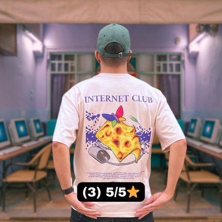 Msemen Internet Club - Oversized T-shirt